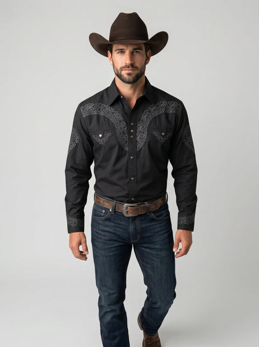 Camisa Aranda Negro Oxford