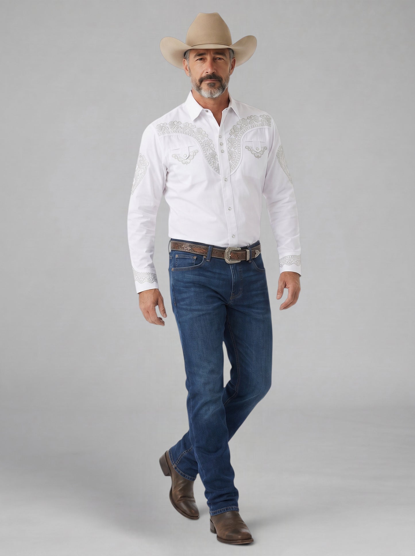 Camisa Aranda Blanco Plata