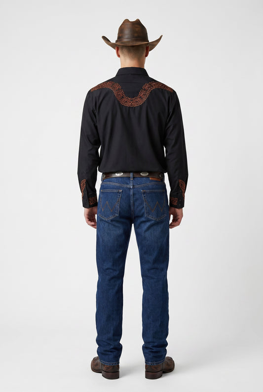 Camisa Aranda Negro Cobre
