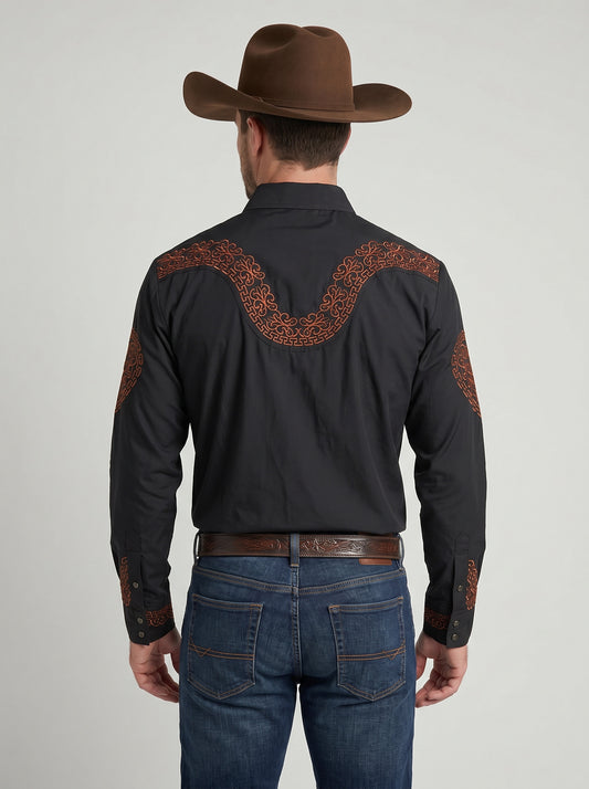 Camisa Aranda Negro Cobre