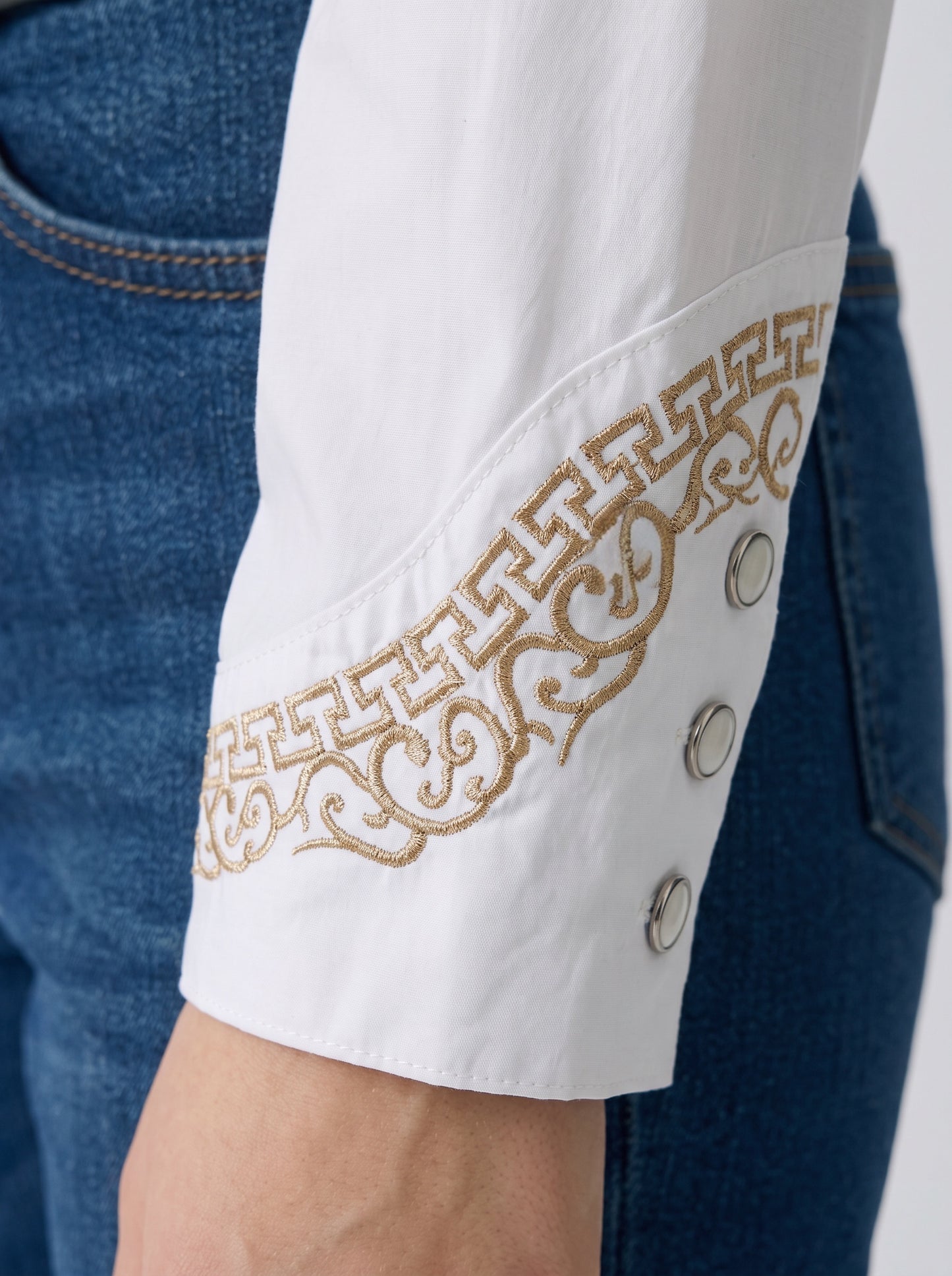 Blusa Aranda Blanco Oro