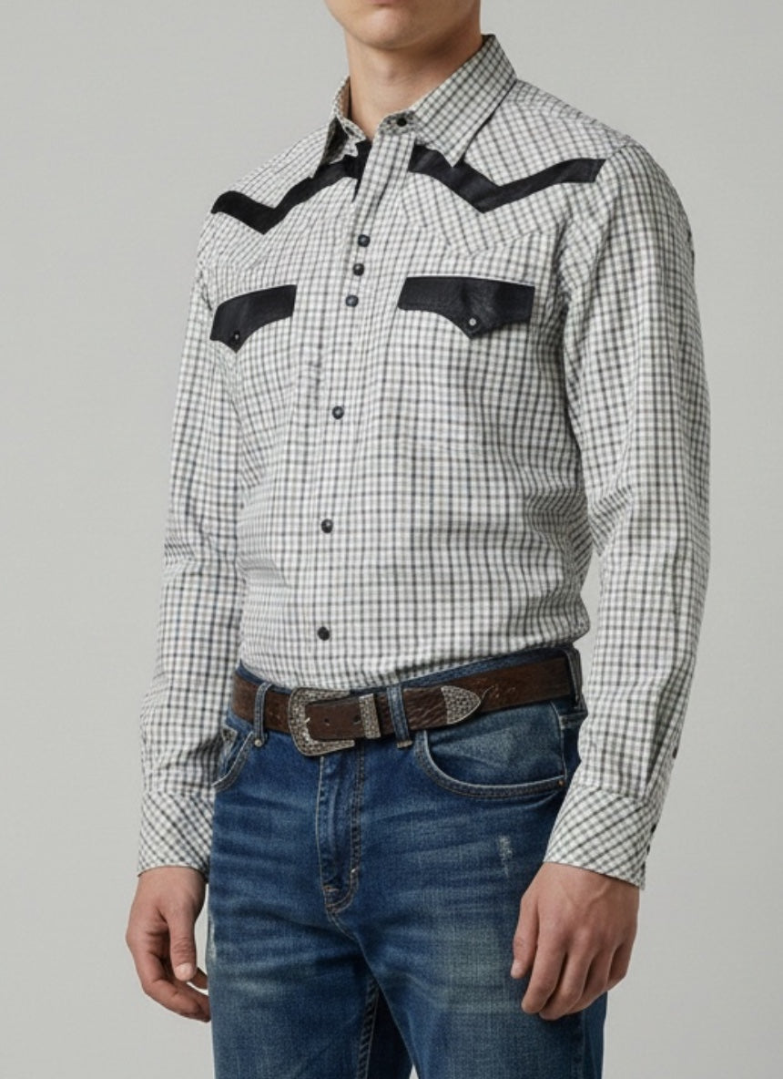 Camisa Rodeo Olivo Negro
