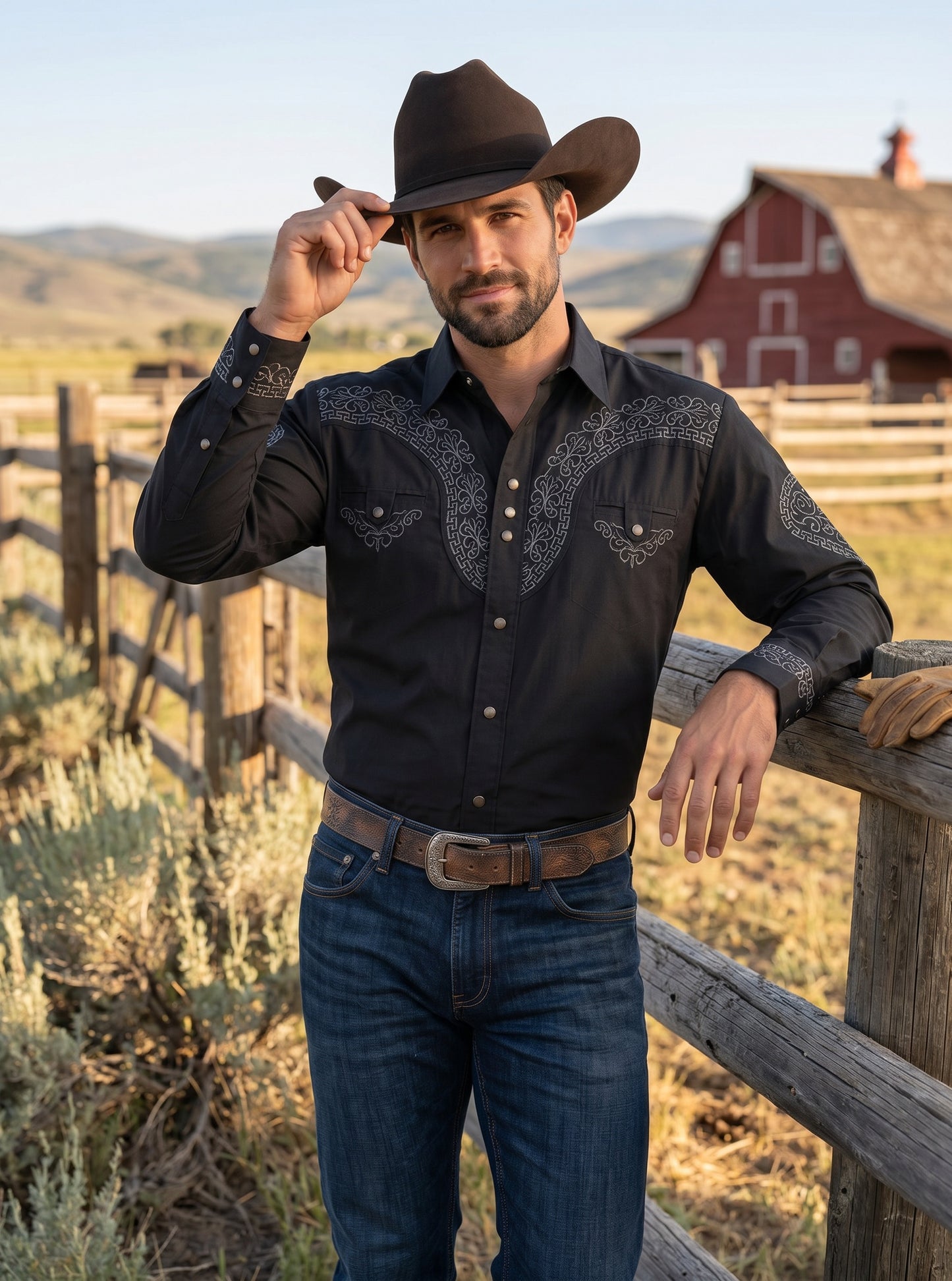 Camisa Aranda Negro Oxford