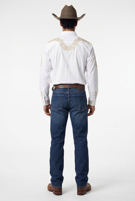 Camisa Aranda Blanco Oro