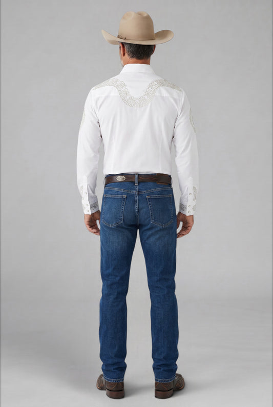 Camisa Aranda Blanco Plata