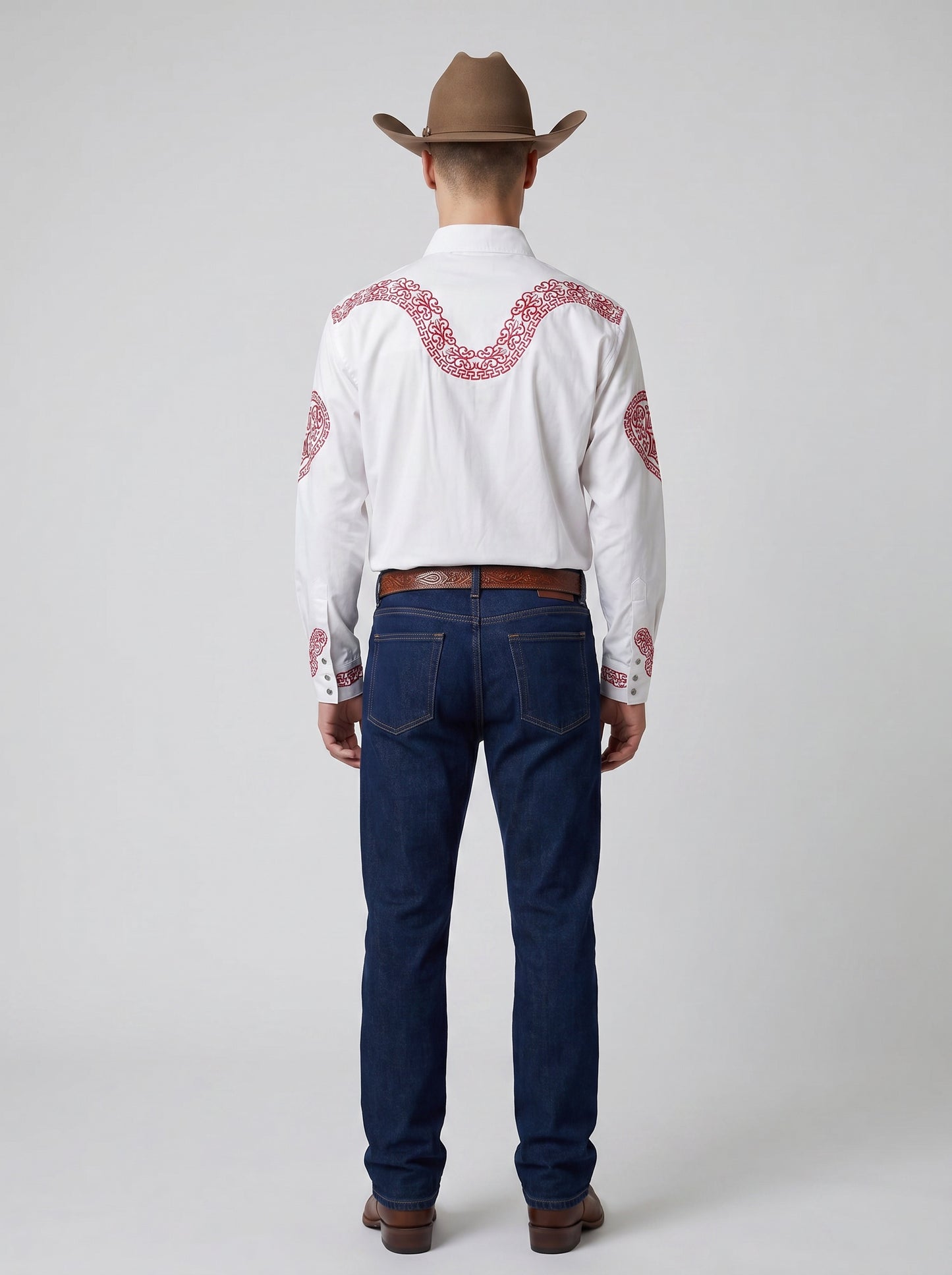 Camisa Aranda Blanco Rojo