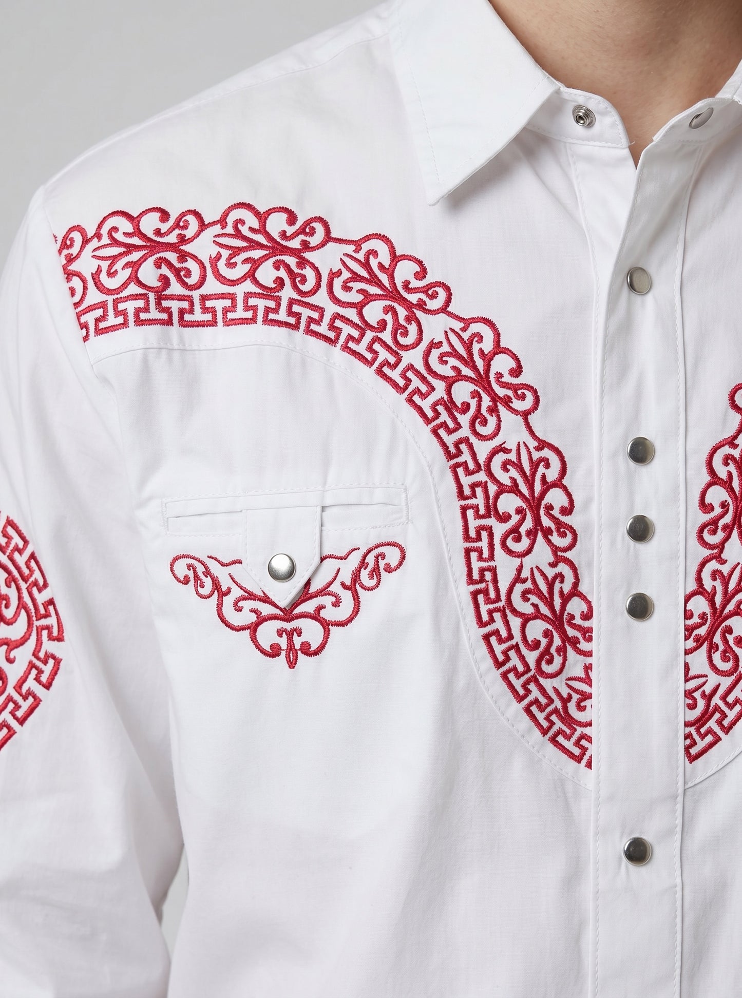 Camisa Aranda Blanco Rojo