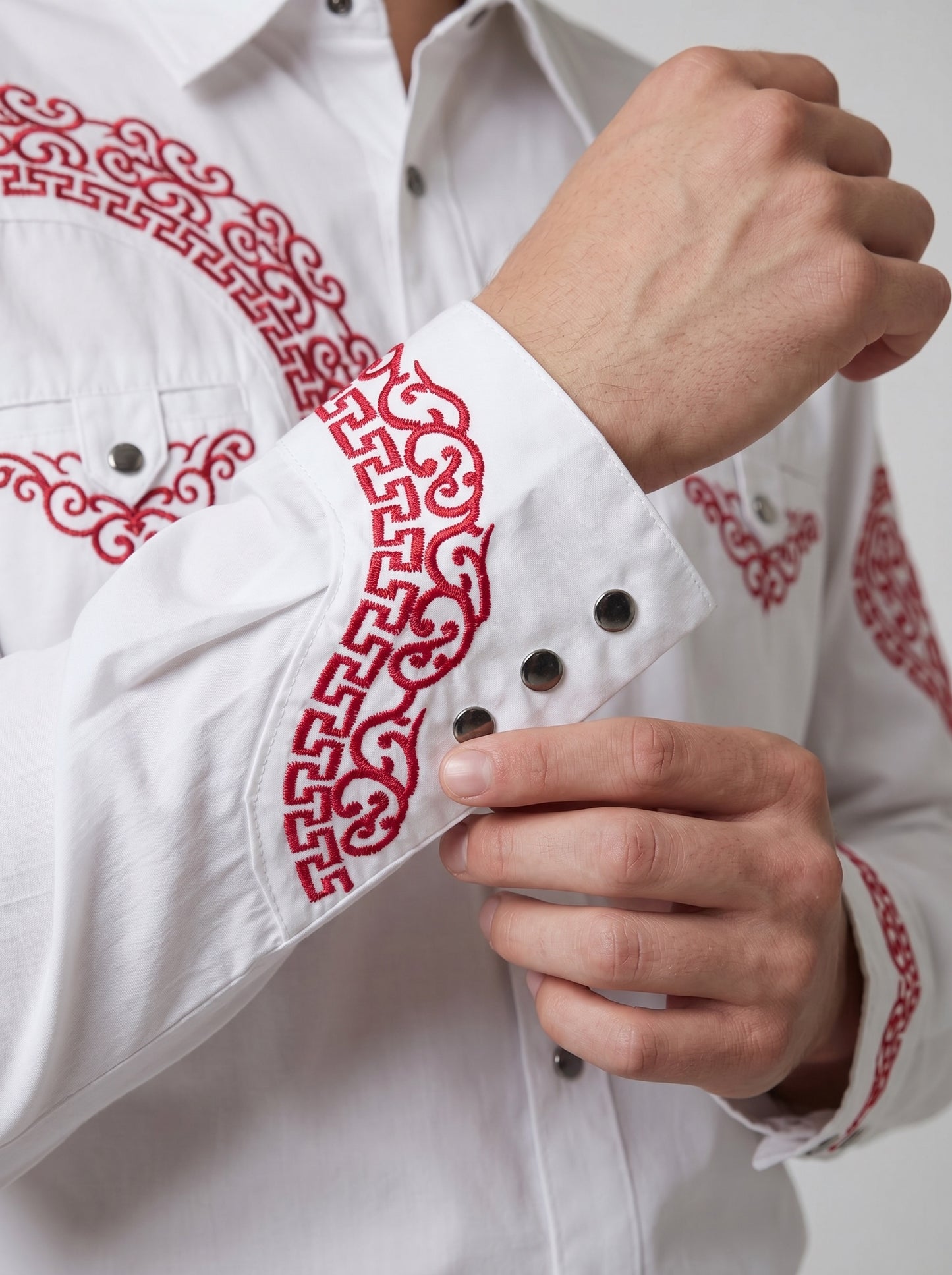 Camisa Aranda Blanco Rojo