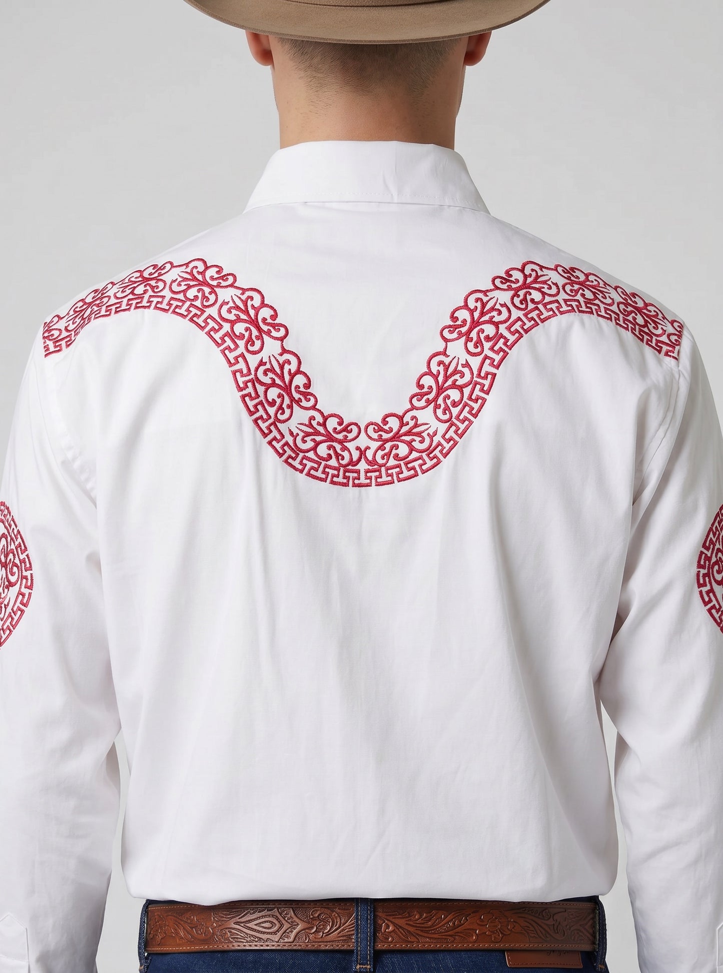 Camisa Aranda Blanco Rojo