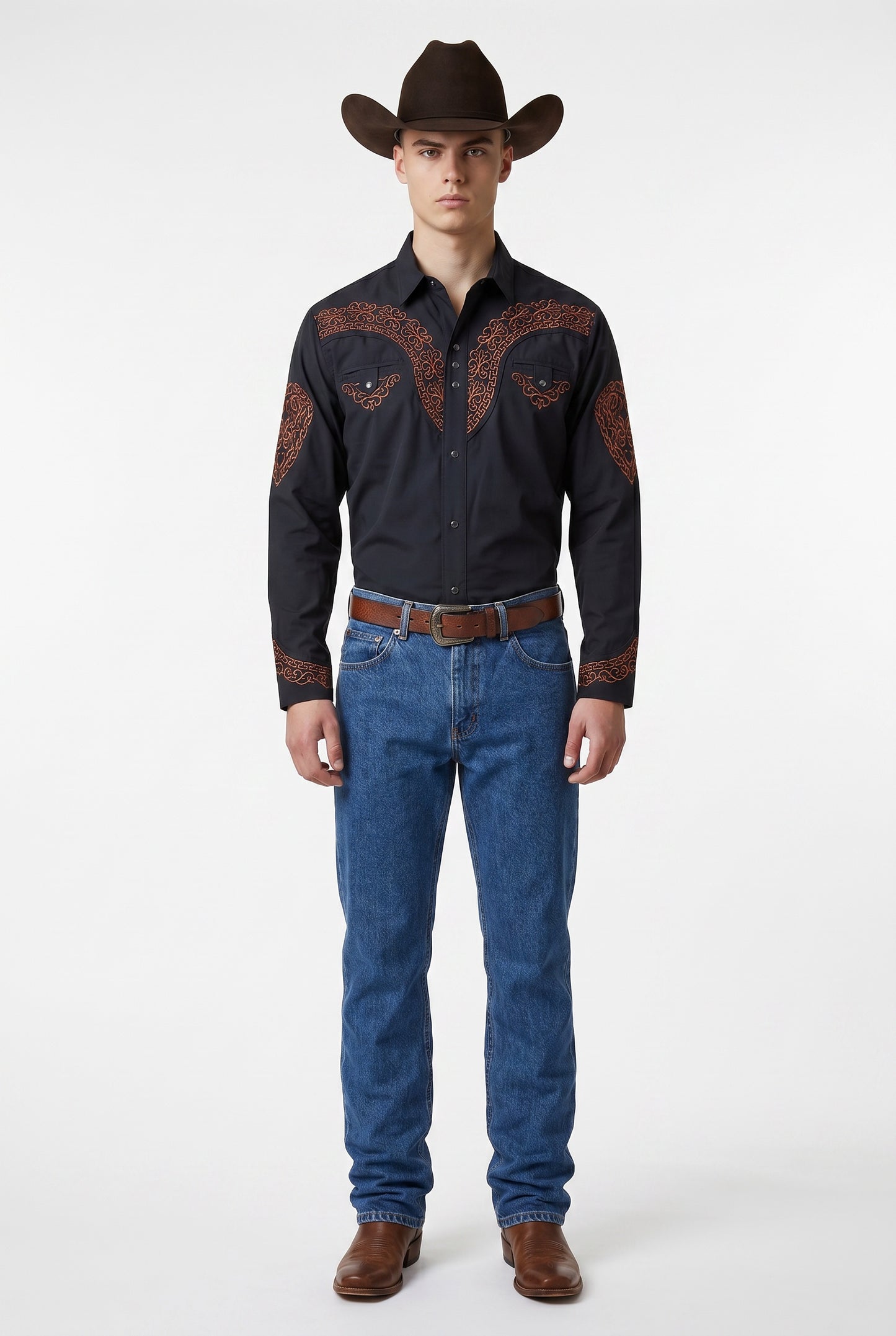 Camisa Aranda Negro Cobre