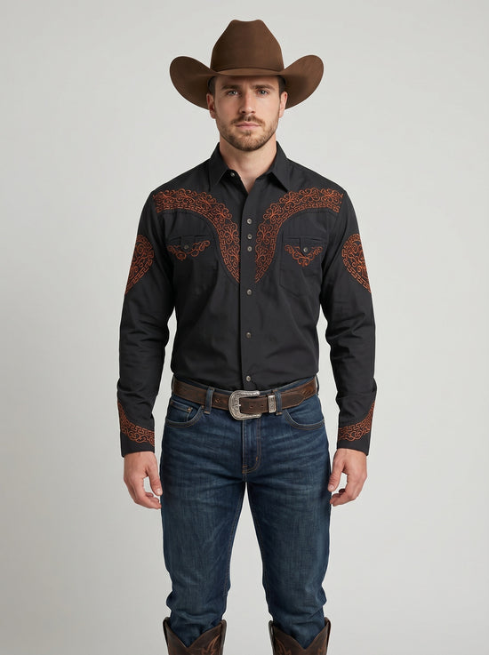 Camisa Aranda Negro Cobre