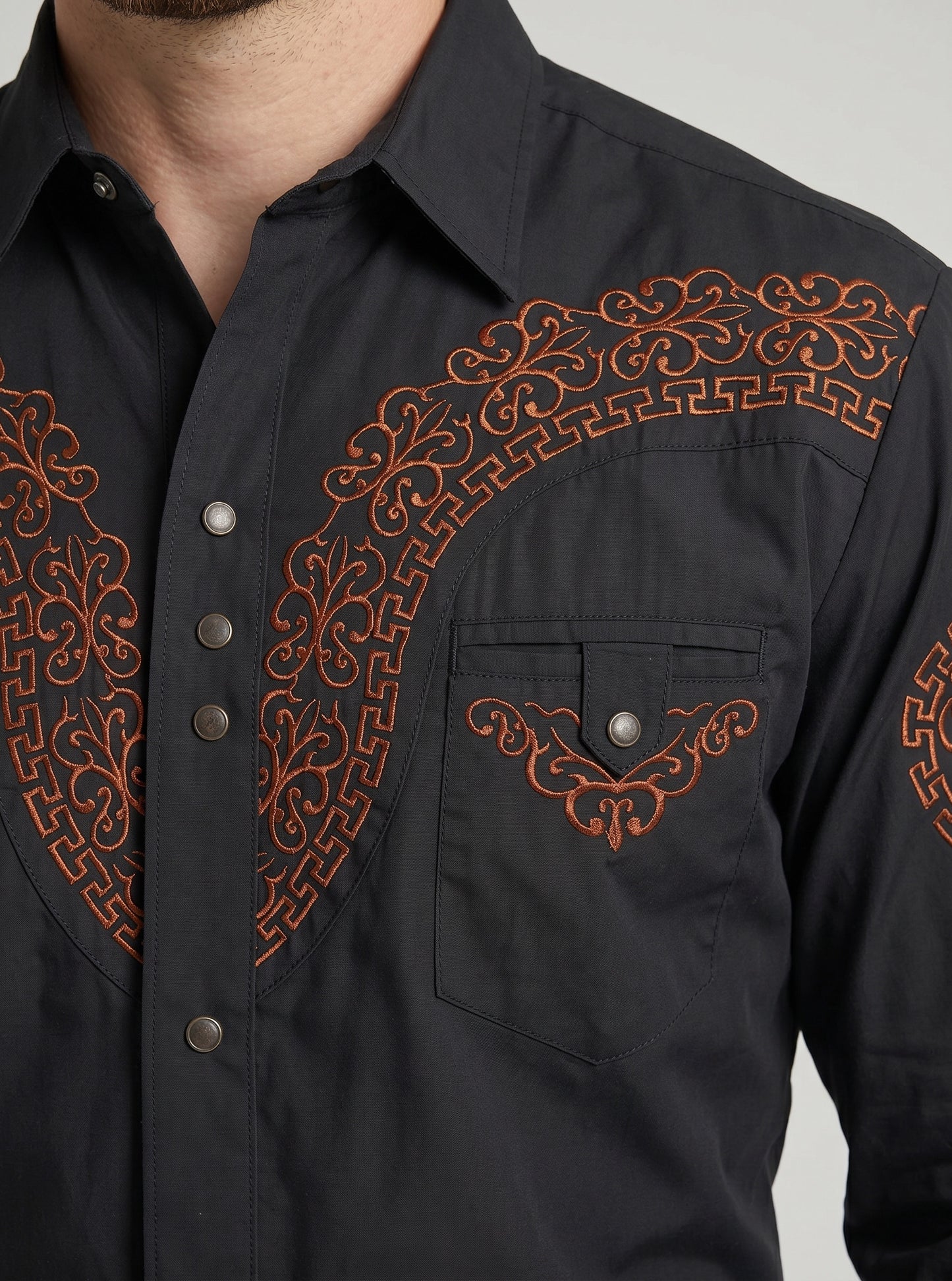 Camisa Aranda Negro Cobre