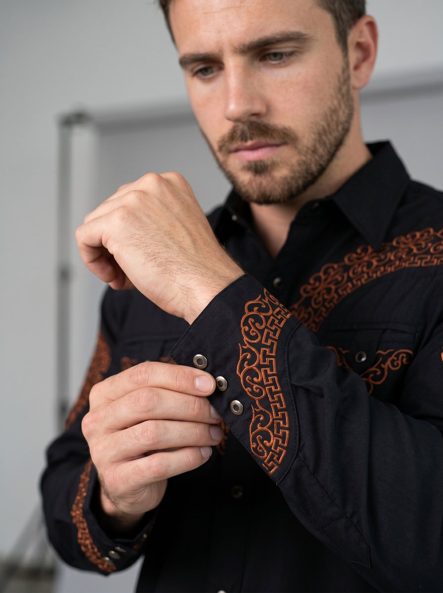Camisa Aranda Negro Cobre