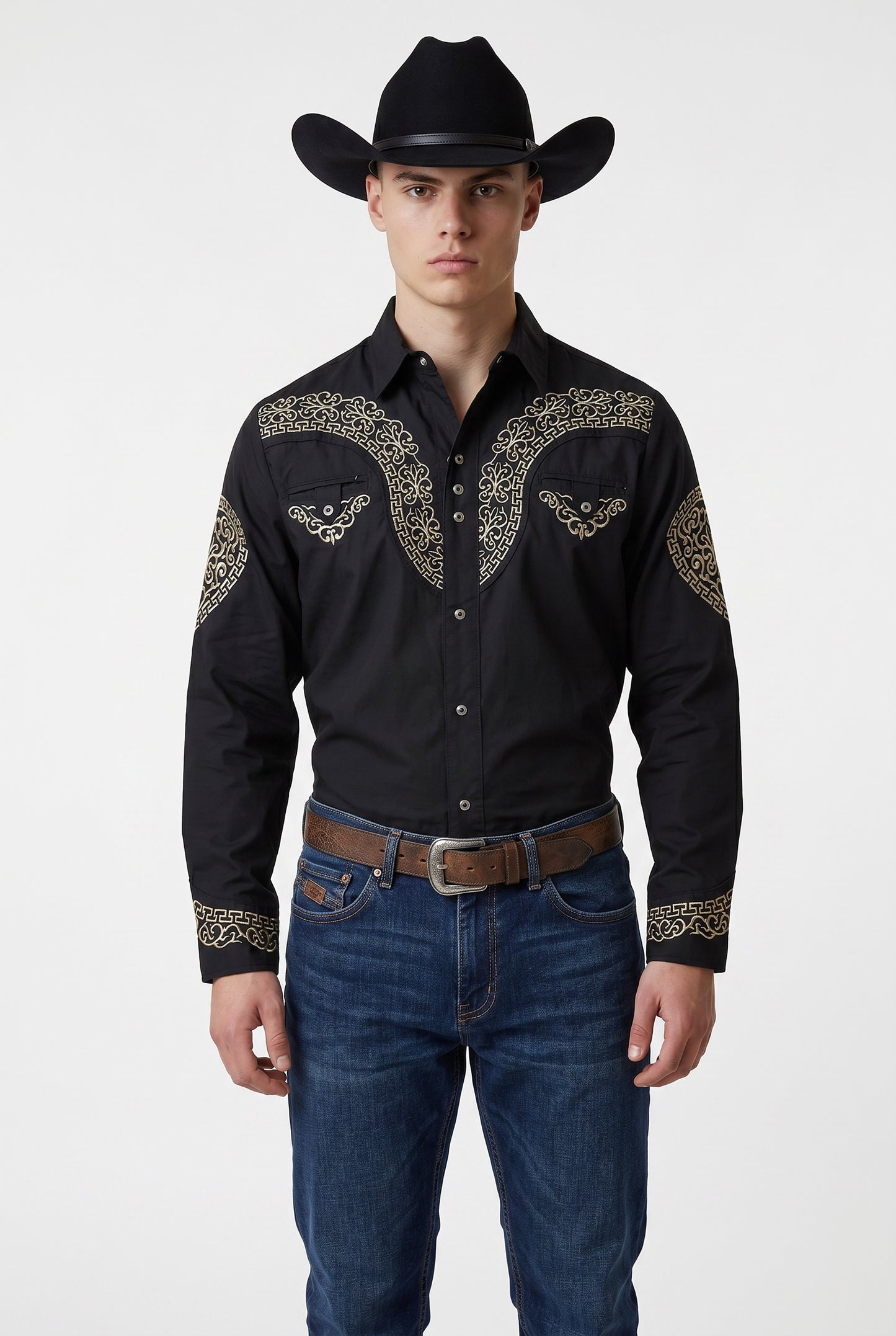 Camisa Aranda Negro Oro
