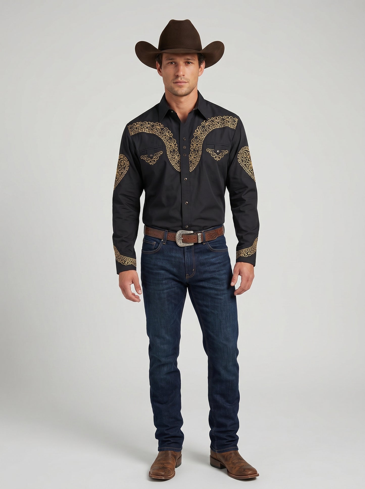 Camisa Aranda Negro Oro