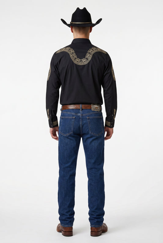 Camisa Aranda Negro Oro