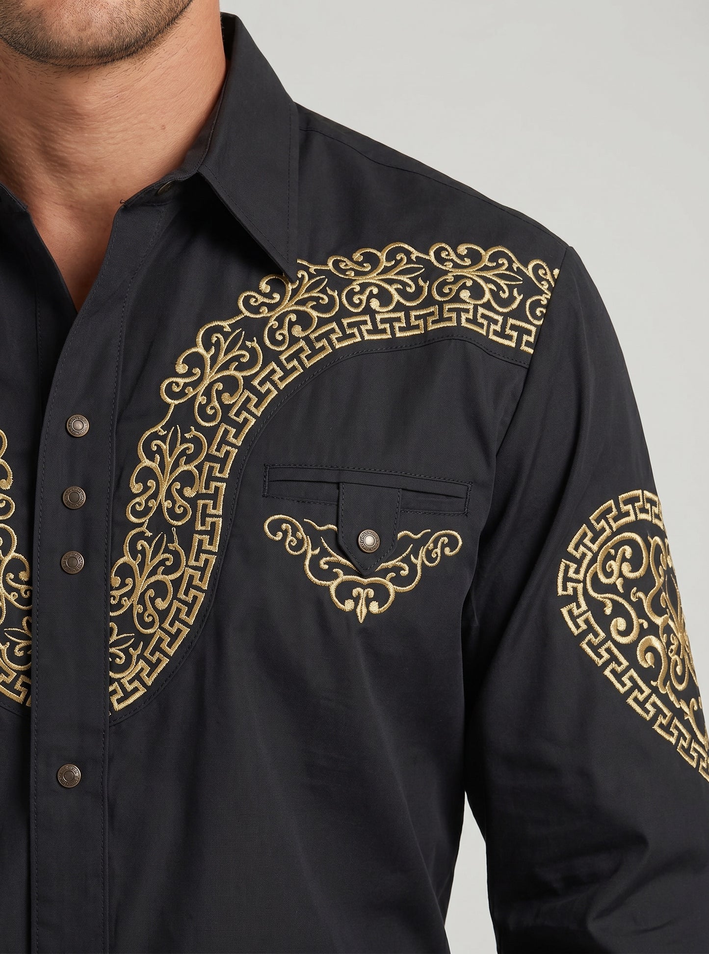 Camisa Aranda Negro Oro
