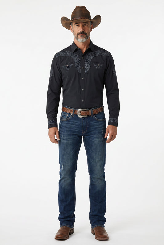 Camisa Aranda Negro Oxford