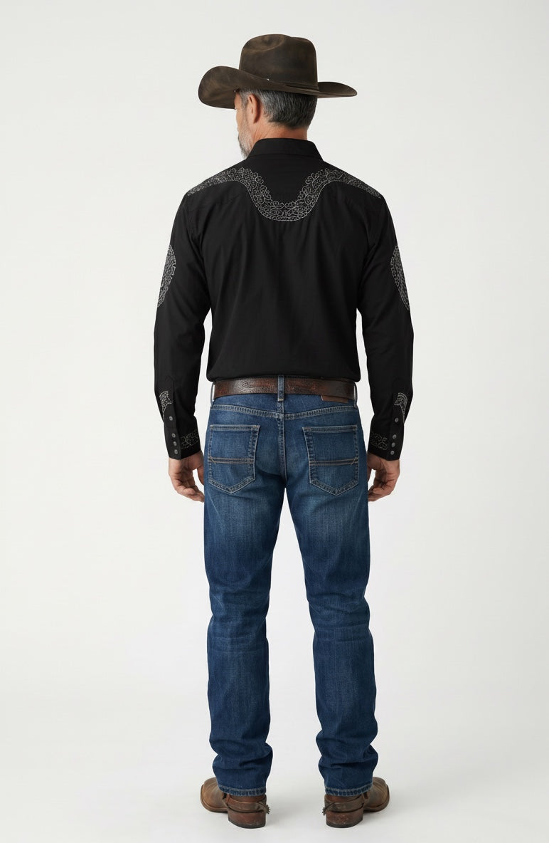 Camisa Aranda Negro Oxford