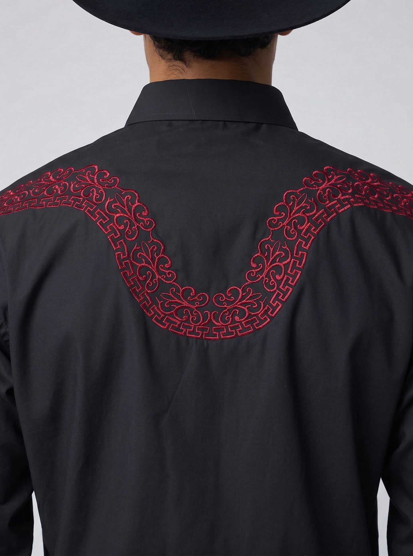 Camisa Aranda Negro Rojo