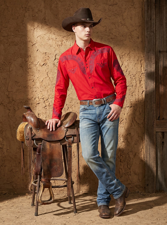 Camisa Aranda Rojo Oxford: Estilo y Comodidad para Cada Ocasión