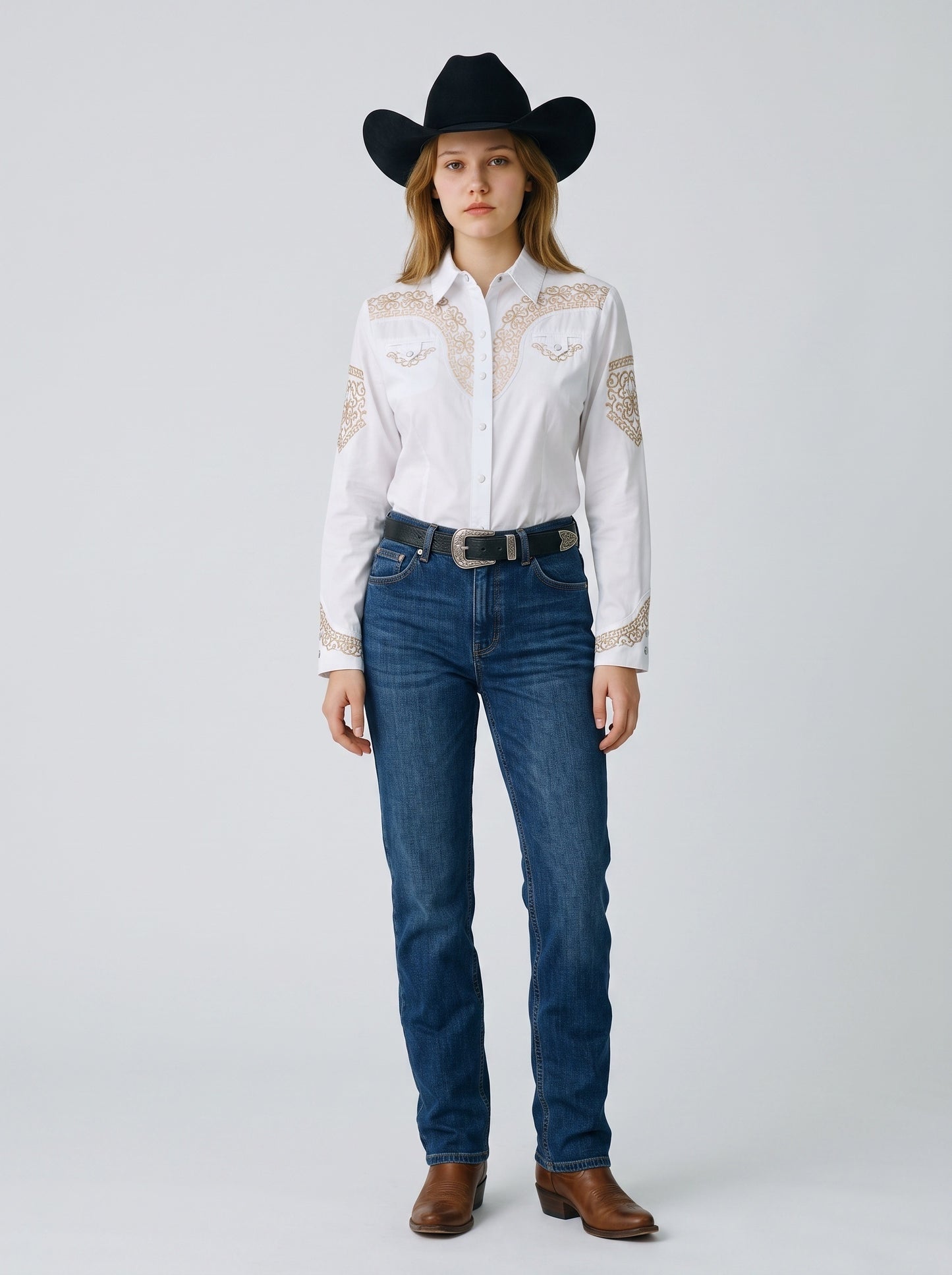 Blusa Aranda Blanco Oro