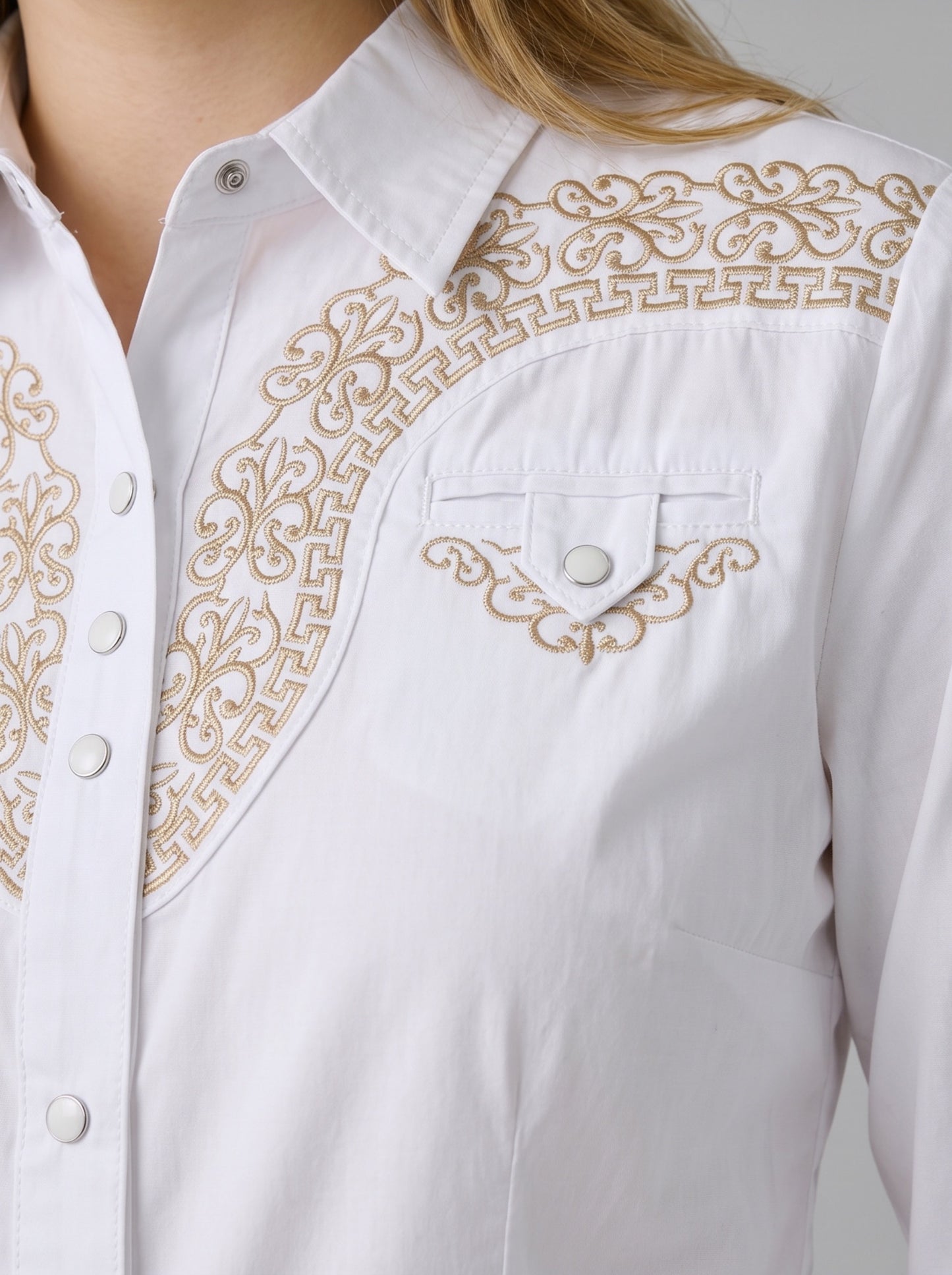 Blusa Aranda Blanco Oro