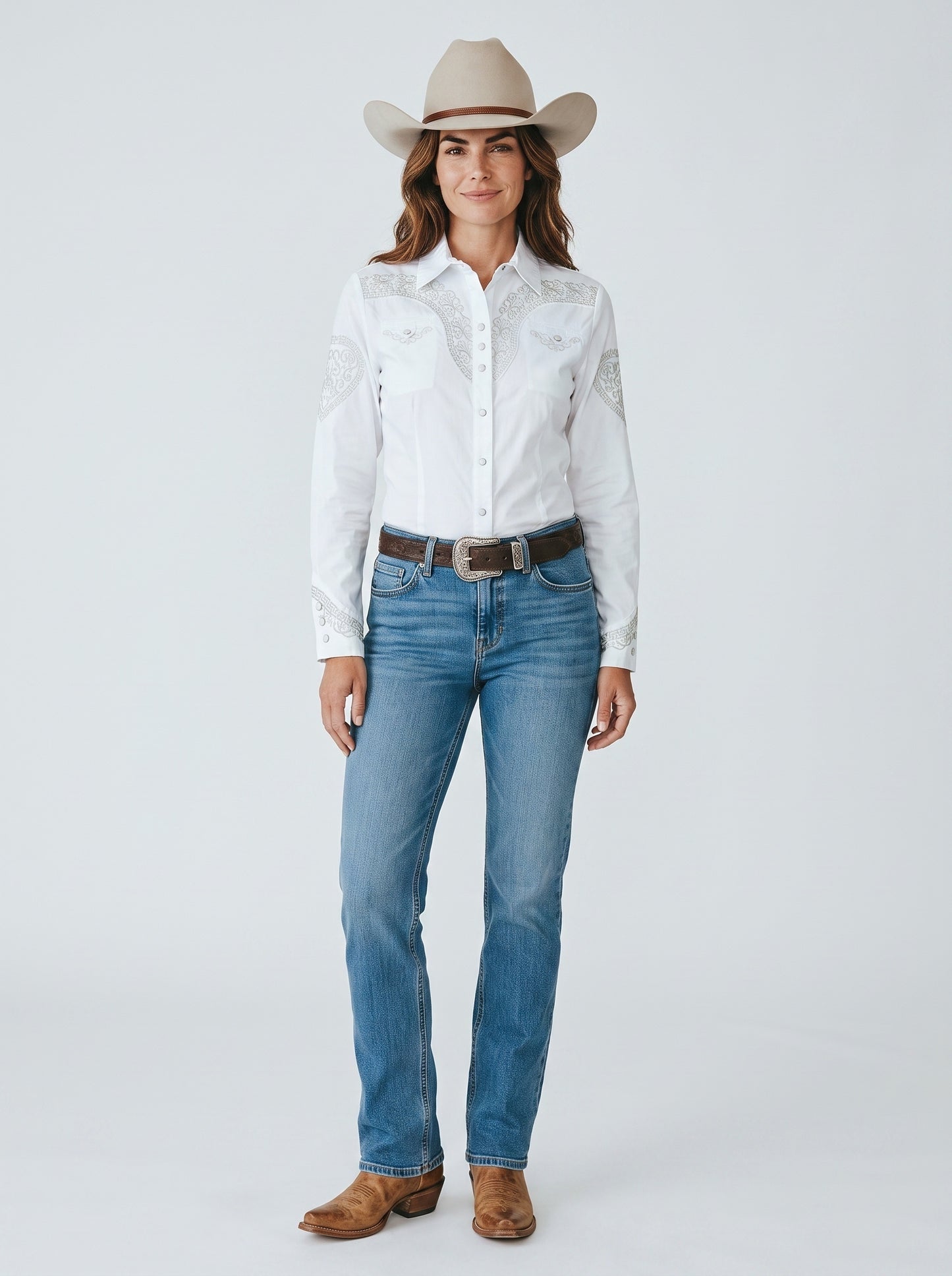 Blusa Aranda Blanco Plata