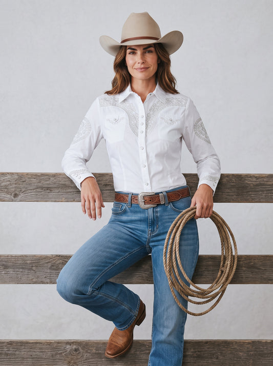 Blusa Aranda Blanco Plata