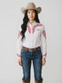 Blusa Aranda Blanco Rojo