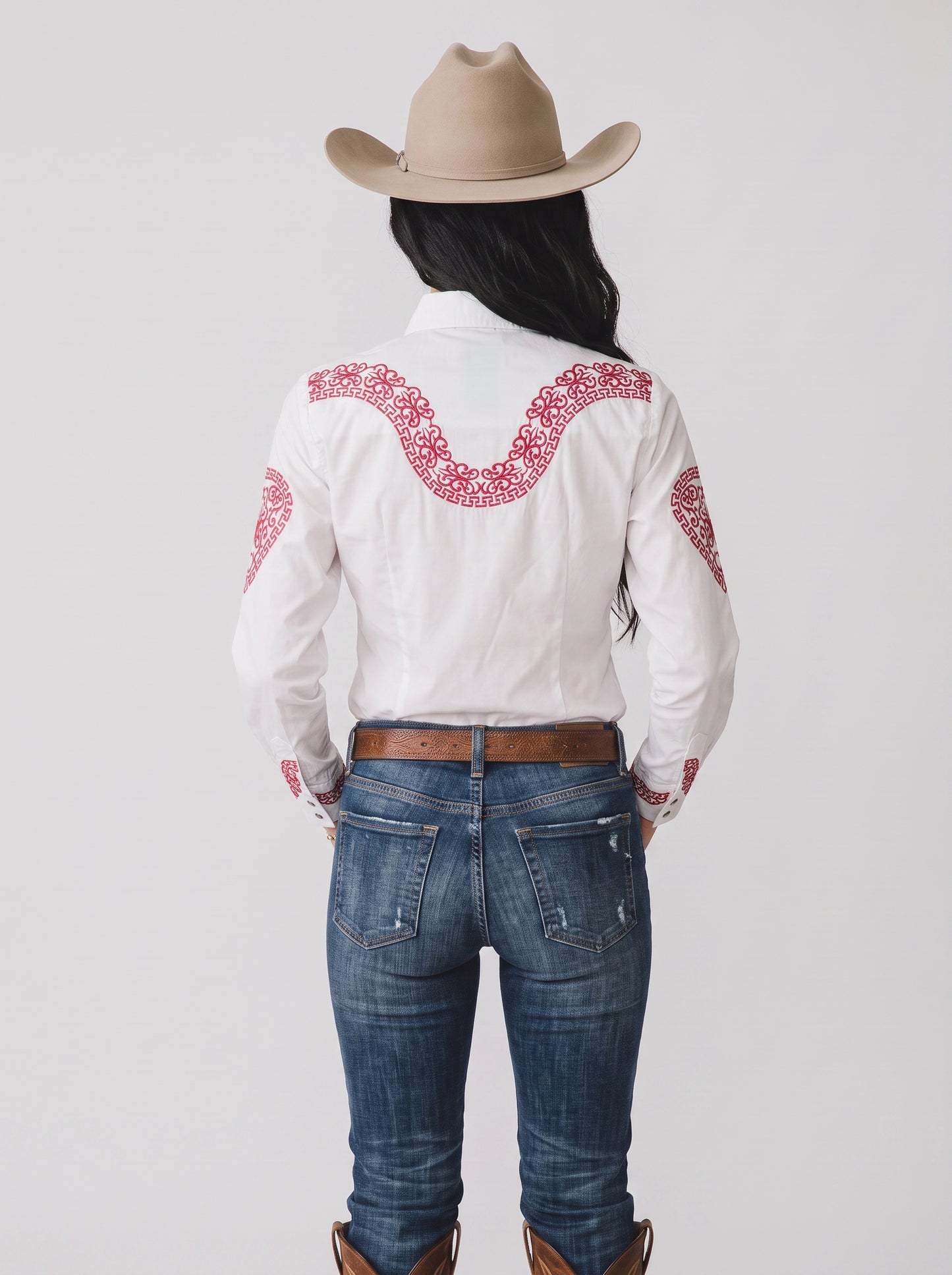 Blusa Aranda Blanco Rojo