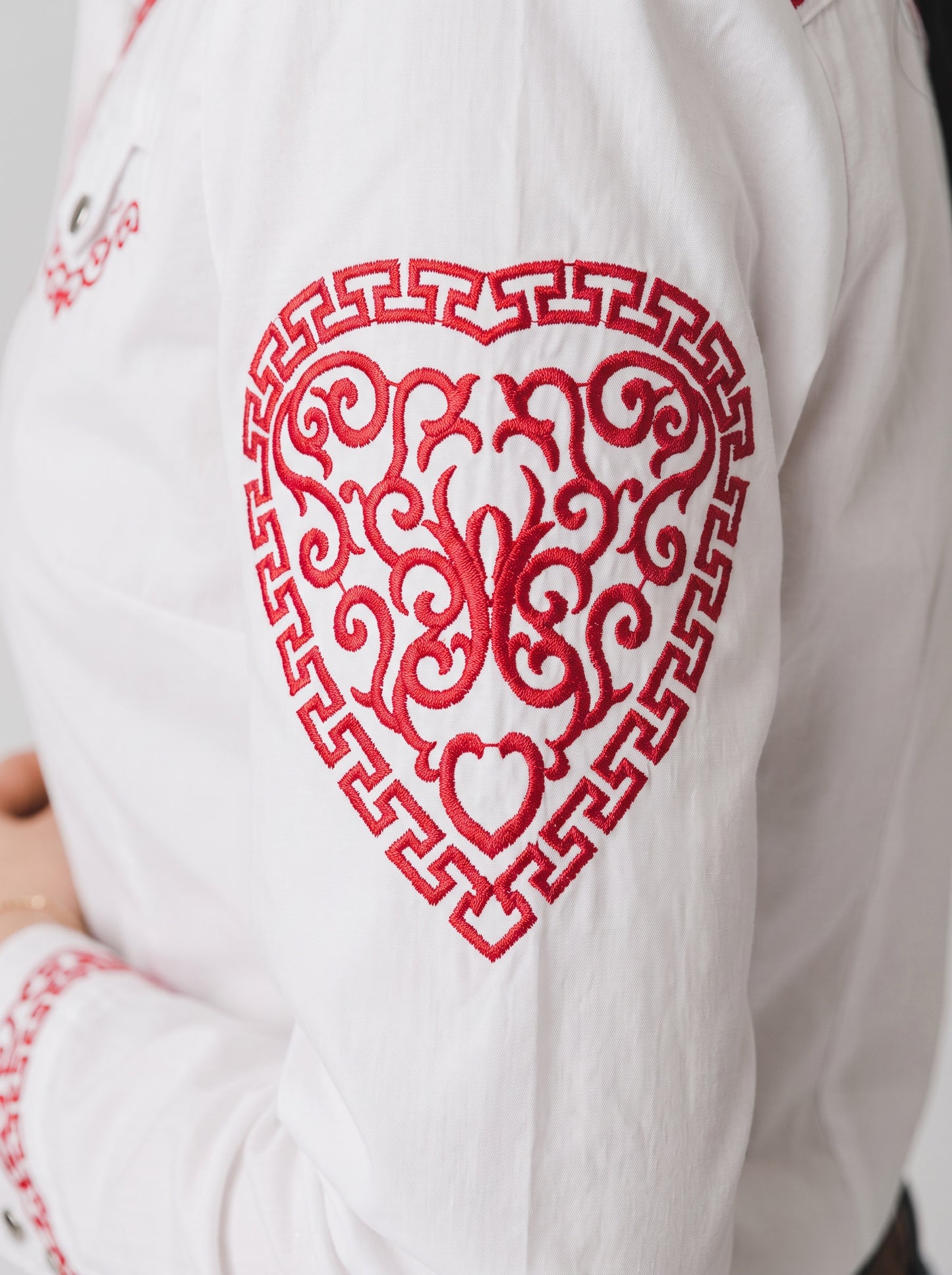 Blusa Aranda Blanco Rojo