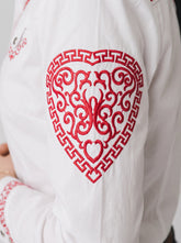 Blusa Aranda Blanco Rojo