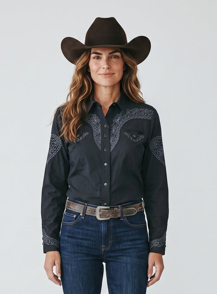 Blusa Aranda Negro Oxford