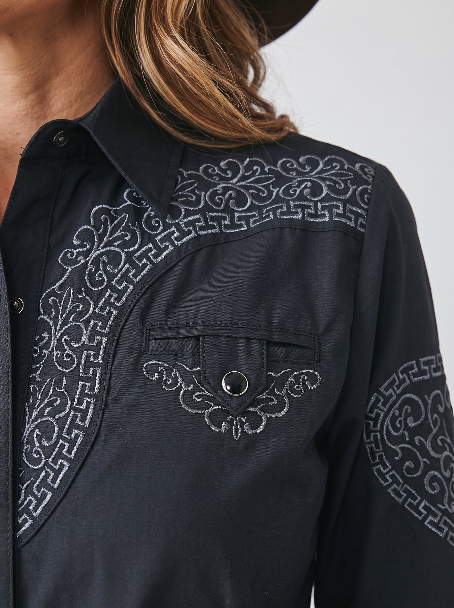 Blusa Aranda Negro Oxford