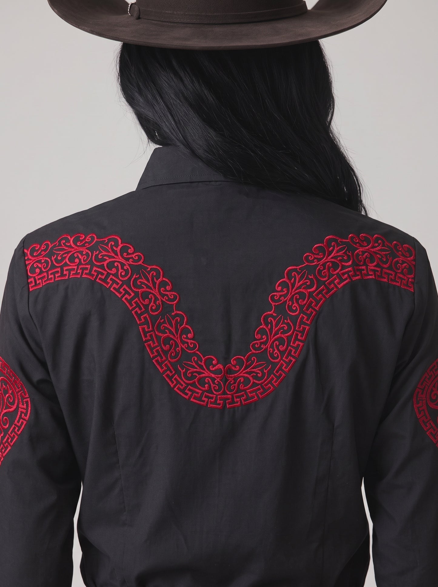 Blusa Aranda Negro Rojo