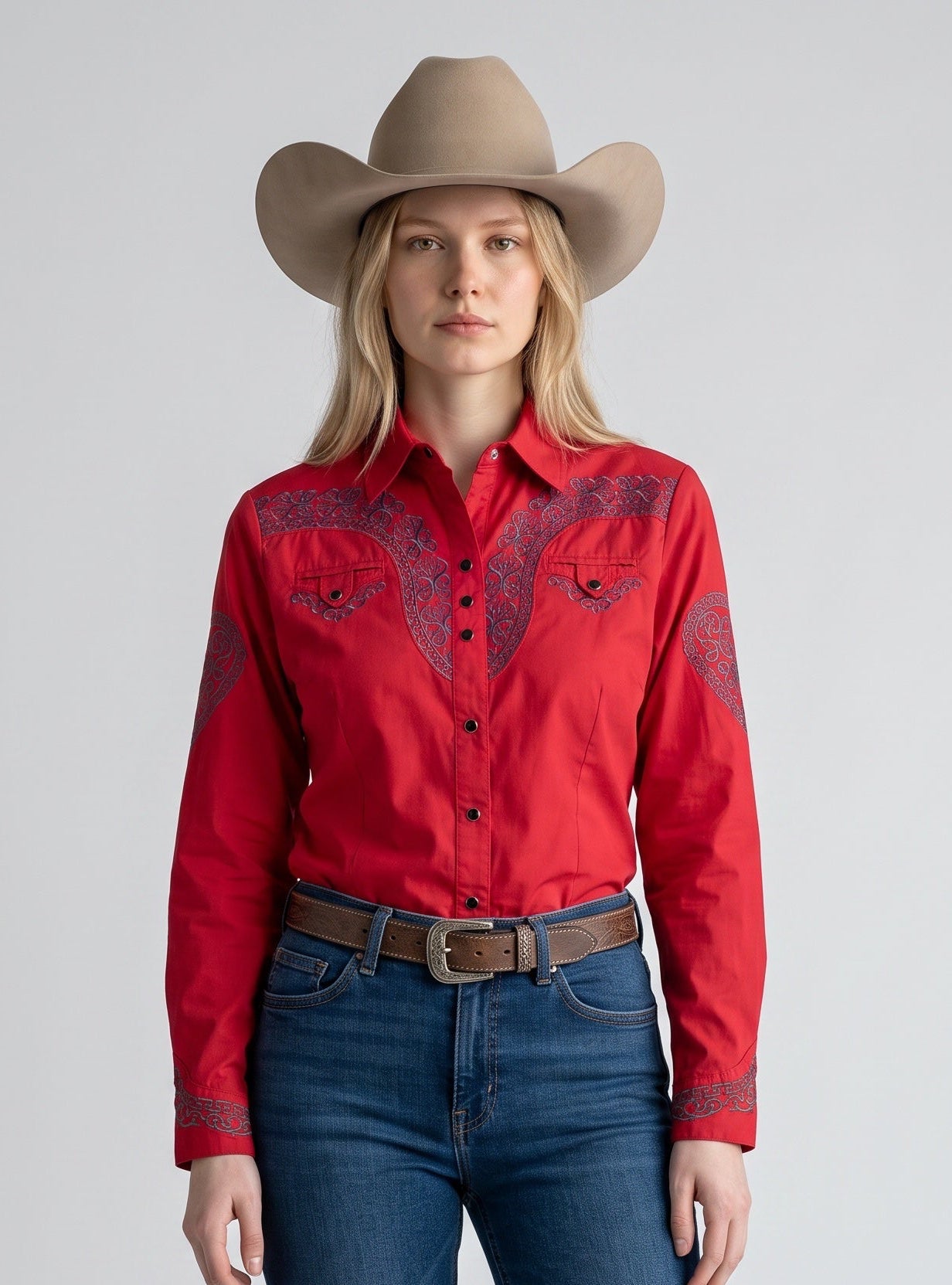 Blusa Aranda Rojo Oxford