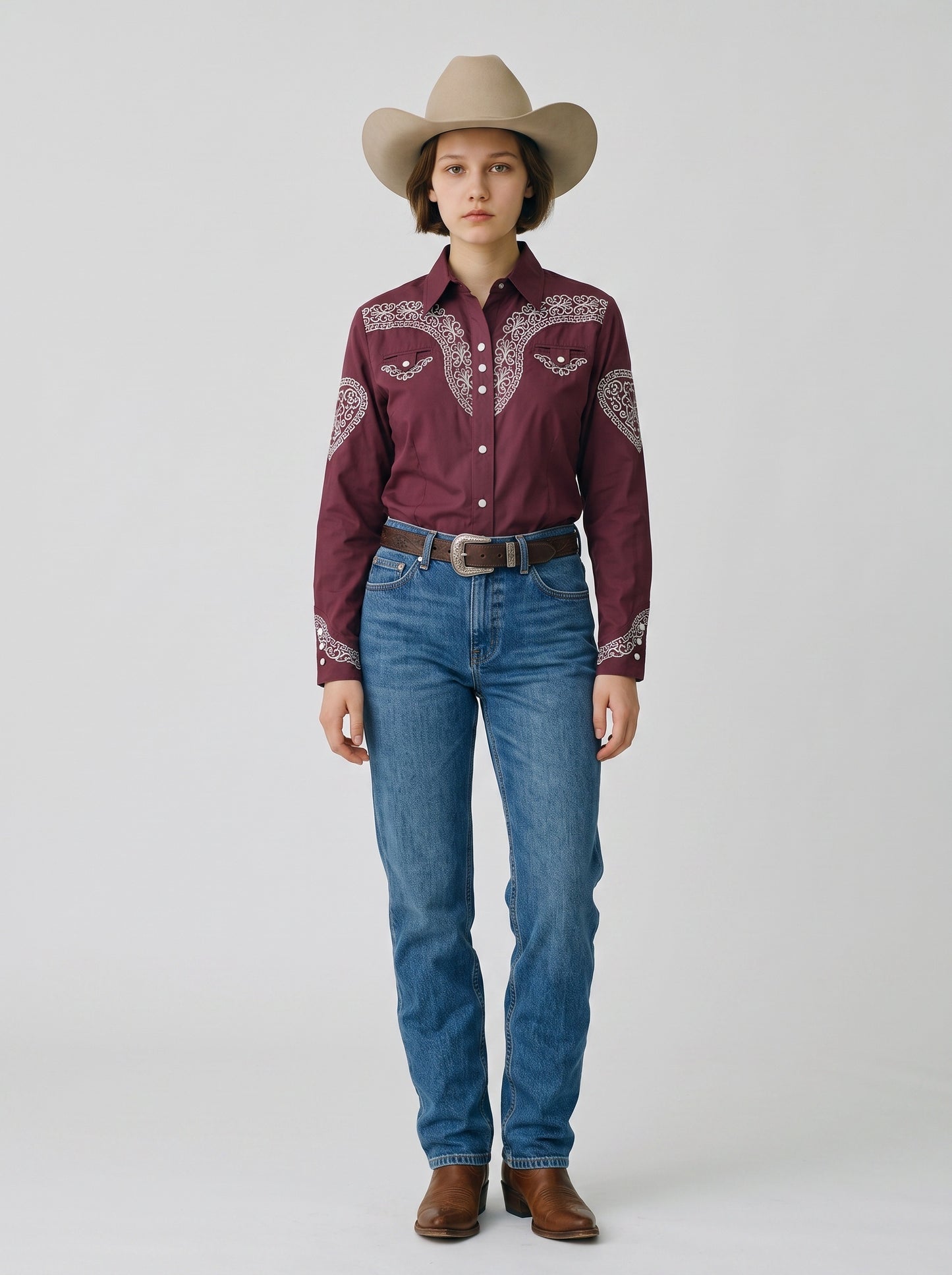 Blusa Aranda Vino Plata