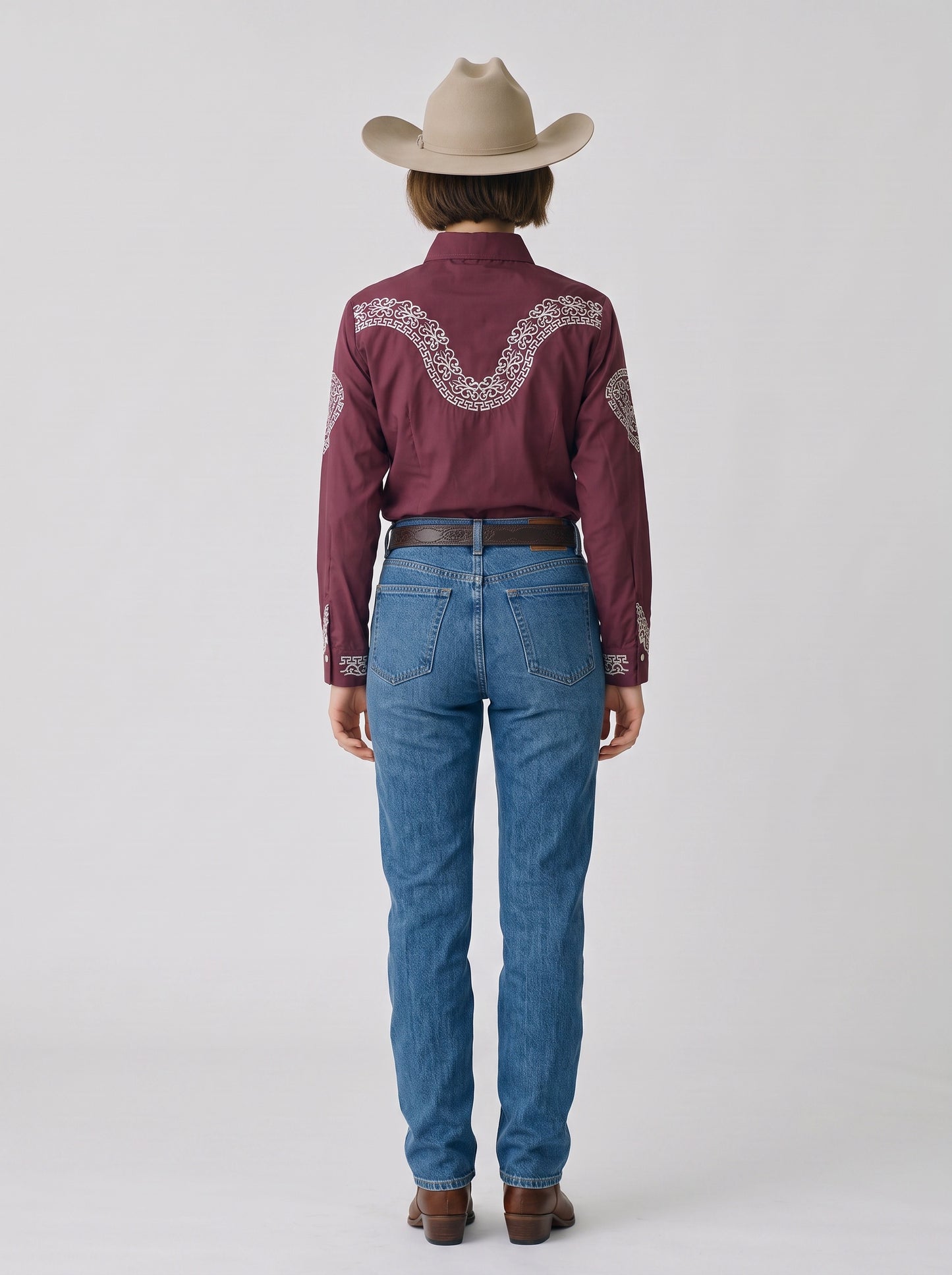 Blusa Aranda Vino Plata