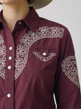 Blusa Aranda Vino Plata