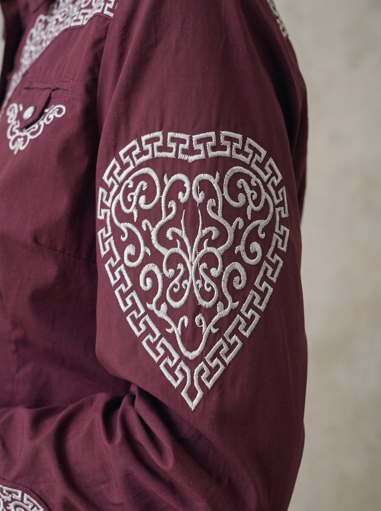 Blusa Aranda Vino Plata