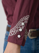 Blusa Aranda Vino Plata