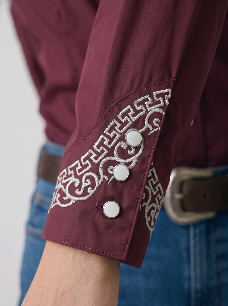 Blusa Aranda Vino Plata