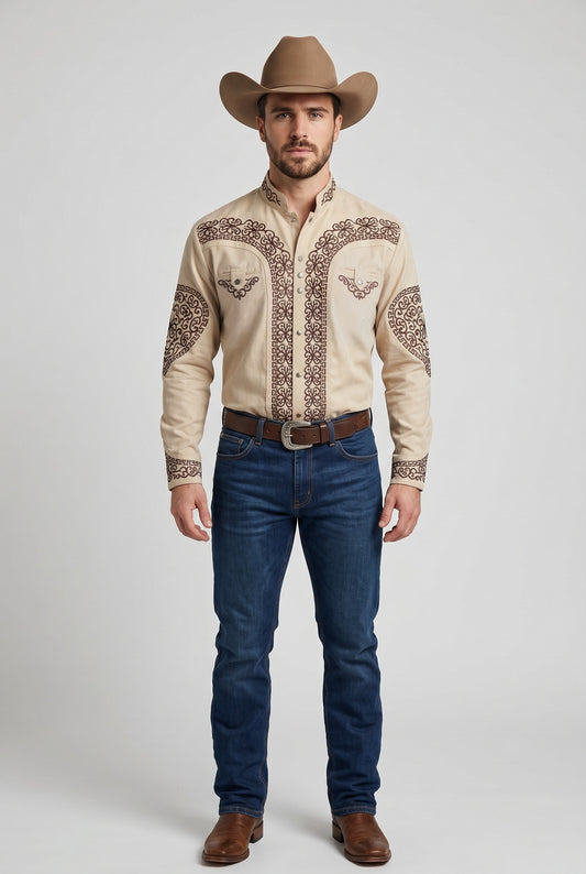 Camisa Corazón Arena Choco