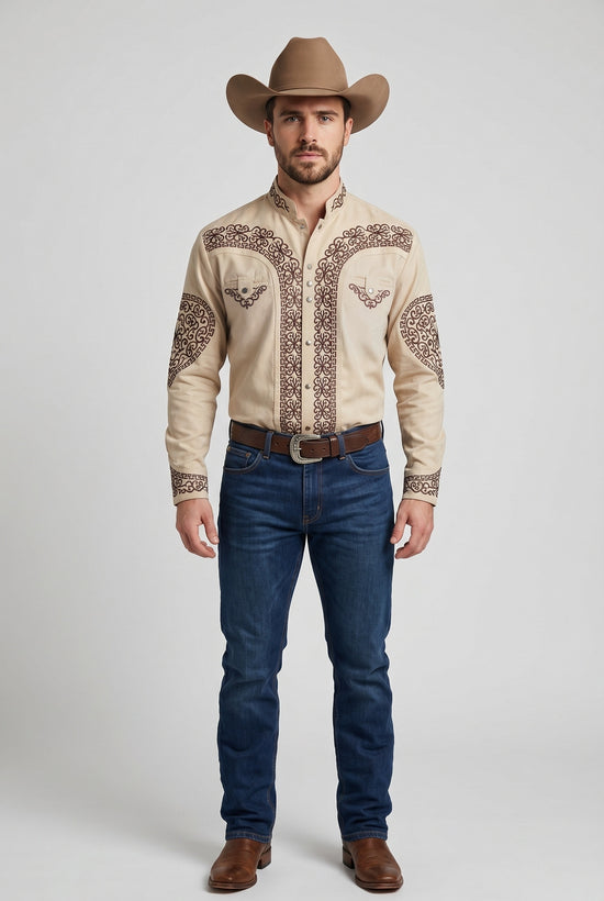 Camisa Corazón Arena Choco: Elegancia y Versatilidad para Tu Estilo Diario