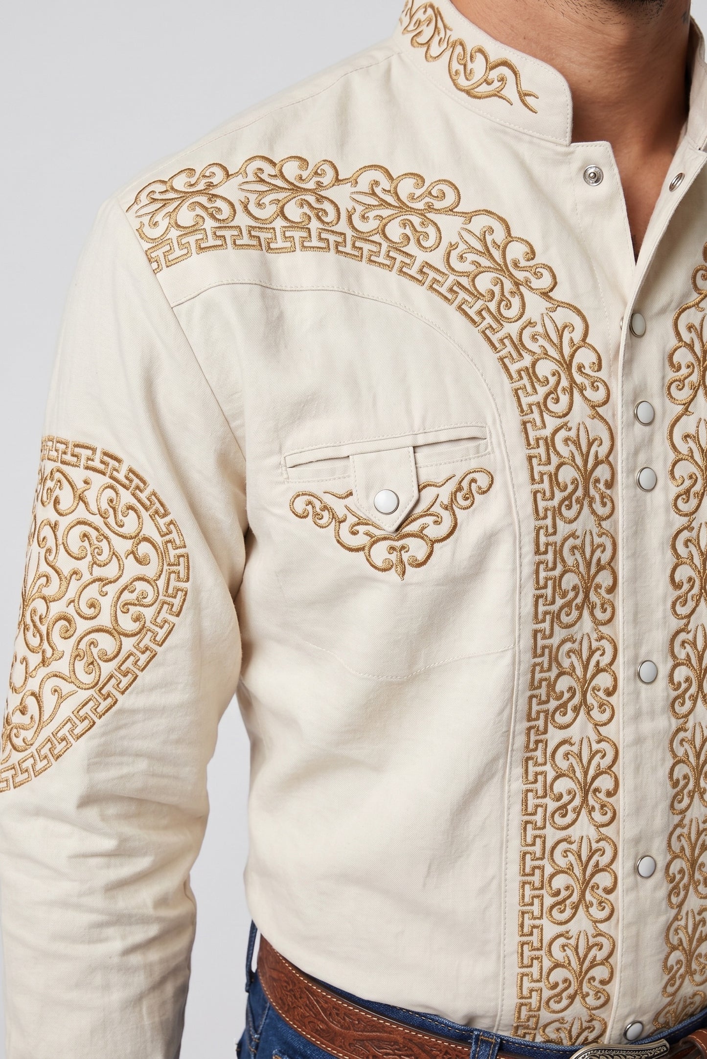 Camisa Corazón Hueso Oro