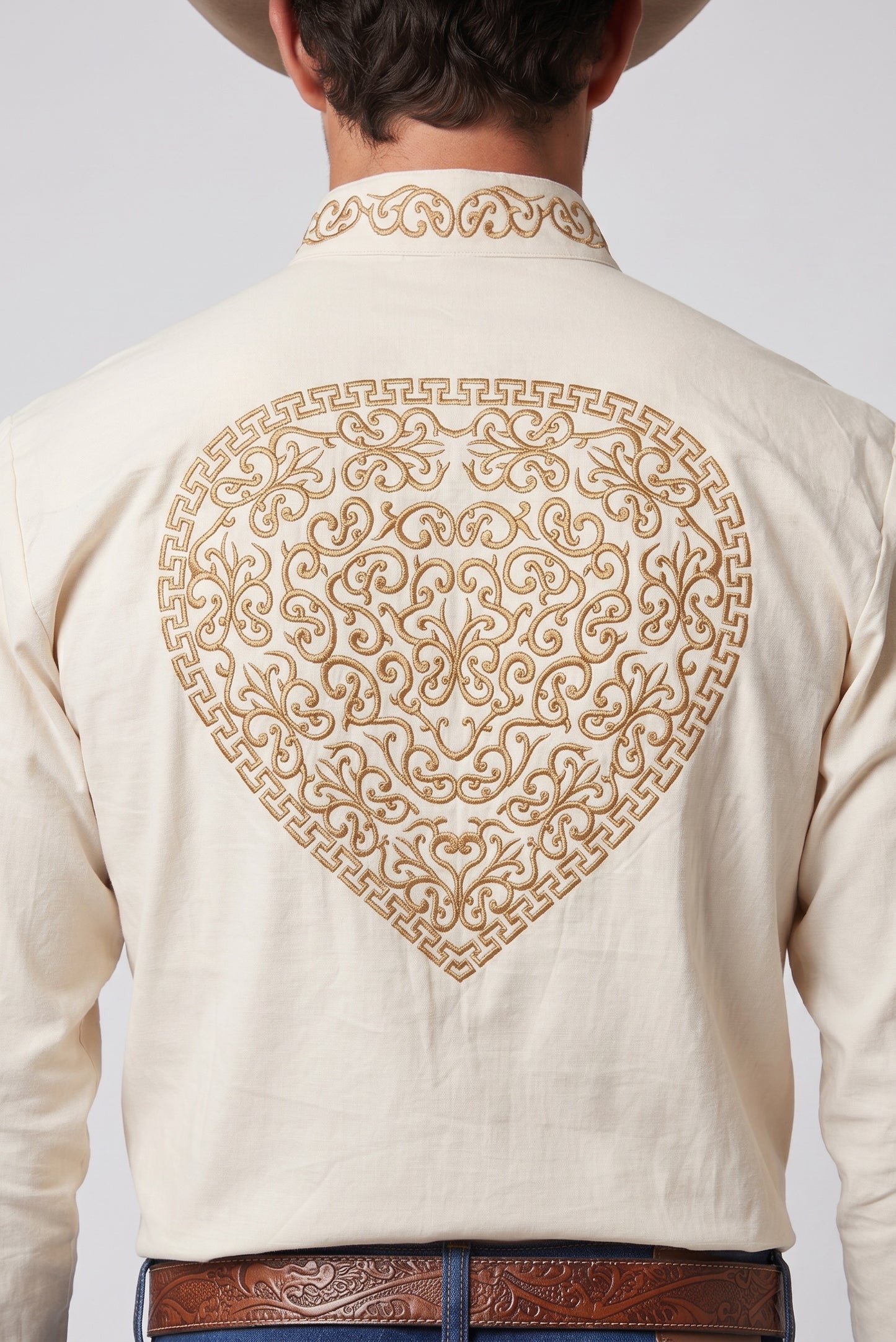 Camisa Corazón Hueso Oro