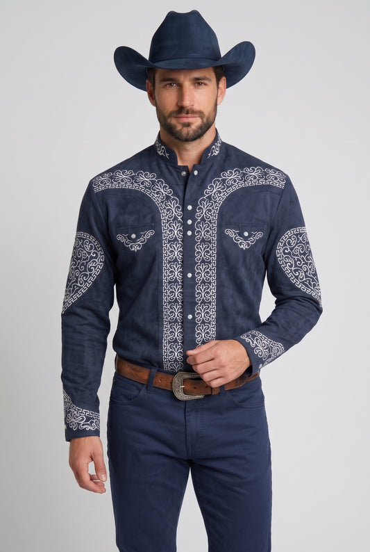 Camisa Corazón Marino Plata