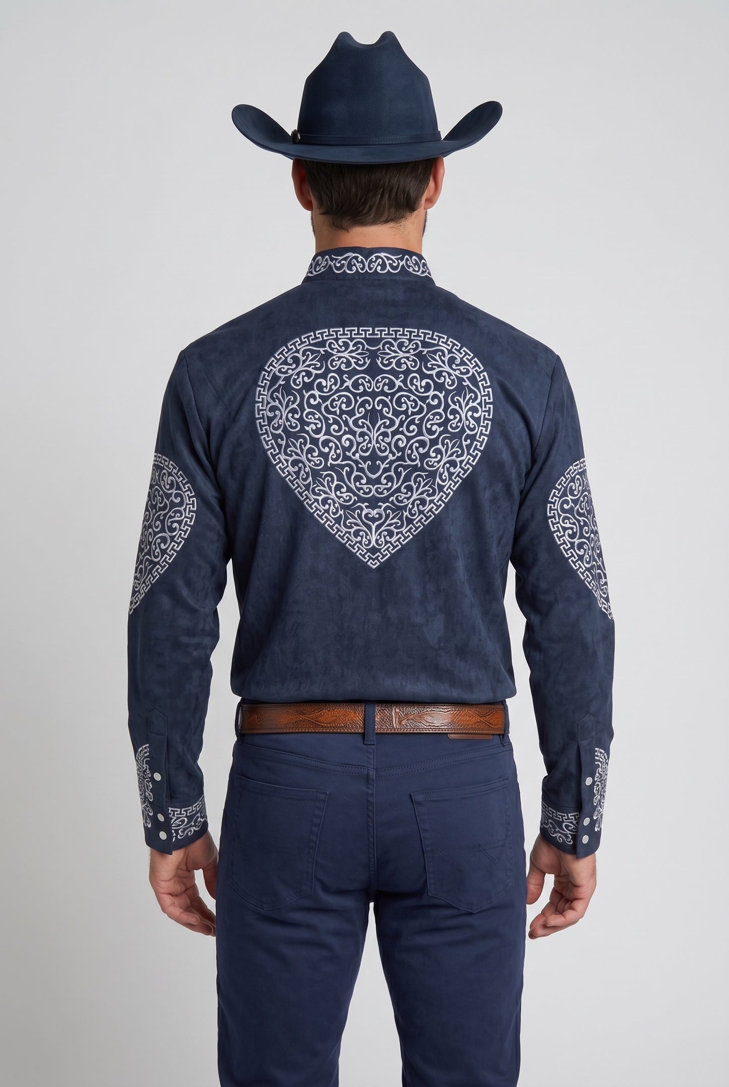 Camisa Corazón Marino Plata