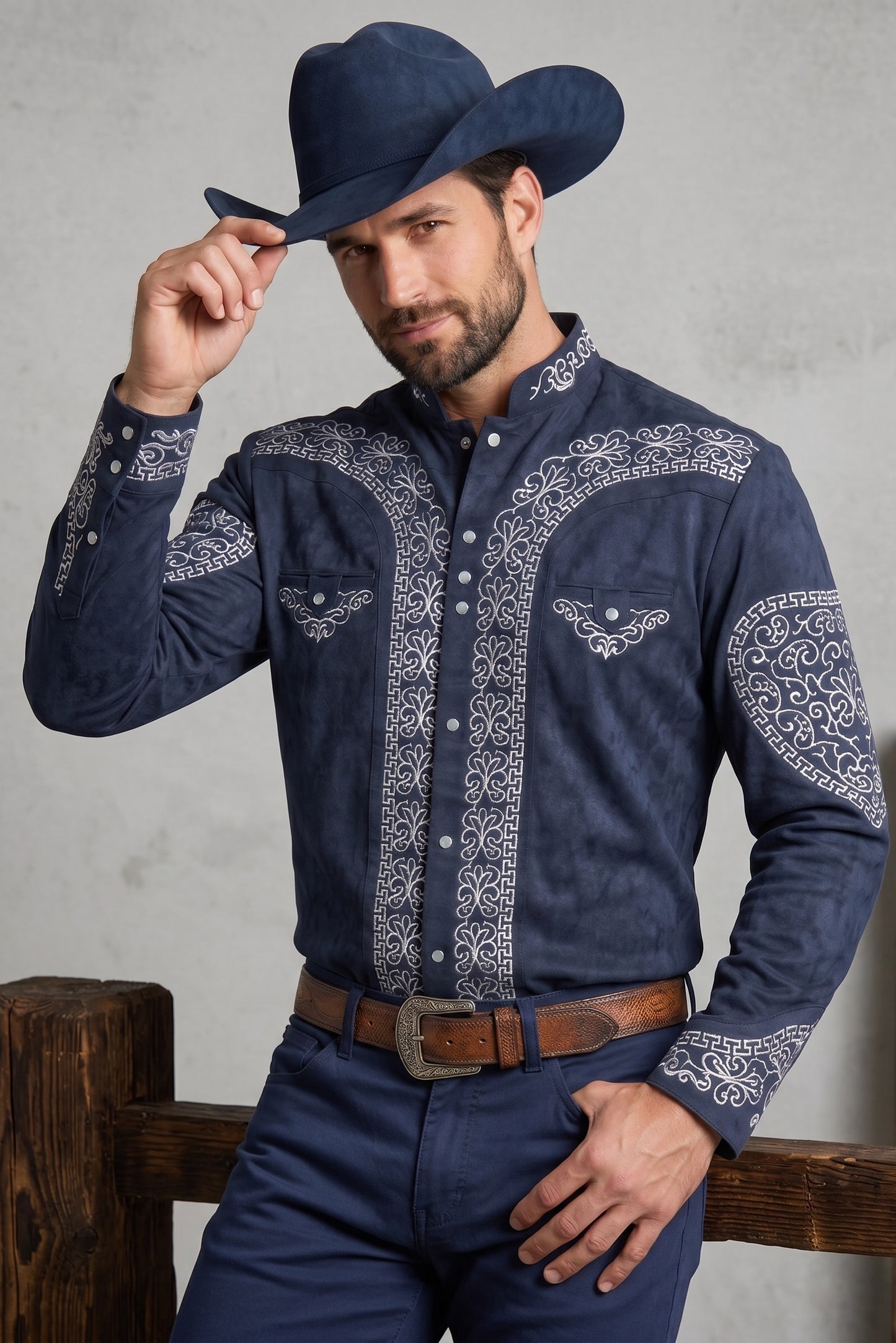 Camisa Corazón Marino Plata